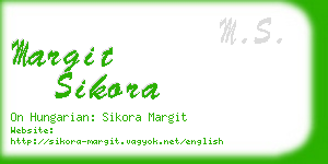 margit sikora business card